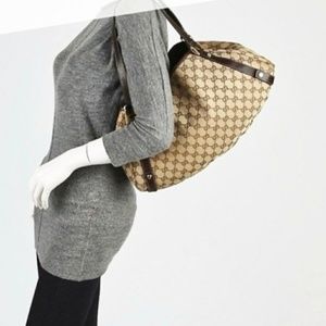 Authentic Gucci handbag purse brown